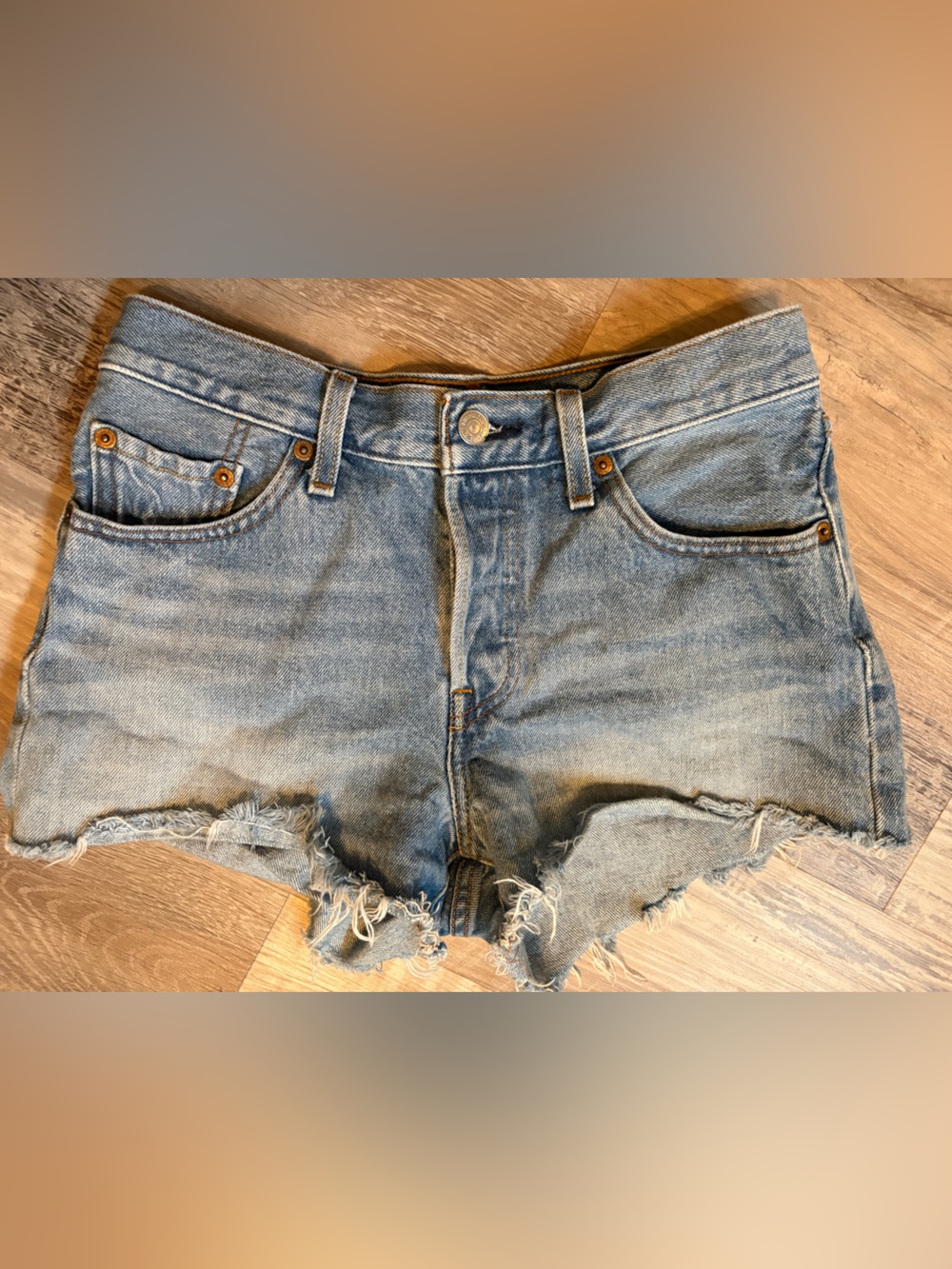 Levi's 501 Original Shorts Ojai Luxor Heat Button Fly Size 25